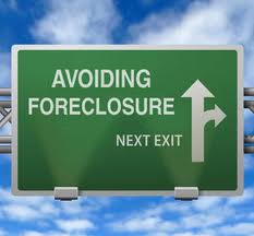 road sign that says avoiding foreclosure